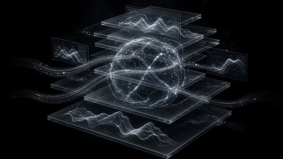 Abstract digital travel network with routes and location intelligence.