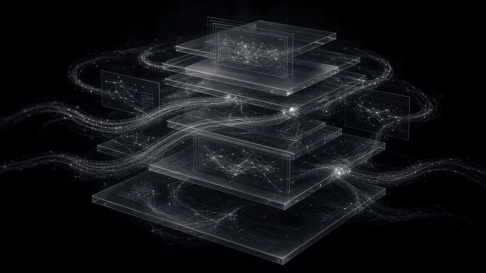 Abstract content and community network with engagement analytics.