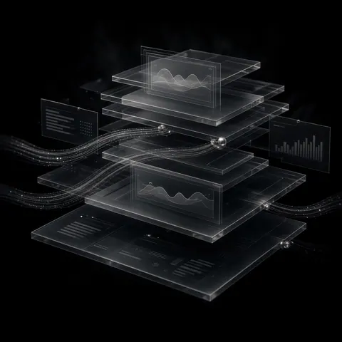 Abstract analytics infrastructure and measurement dashboards.